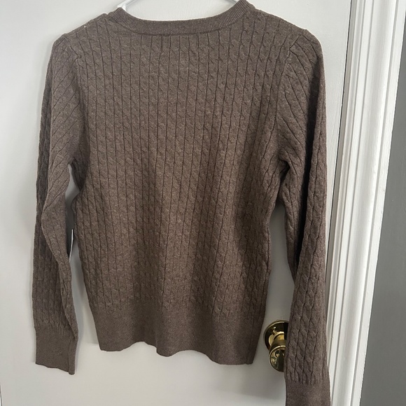 NWT Old Navy Tunic crewneck sweater in brown/taupe Women's small (005) - Picture 5 of 6